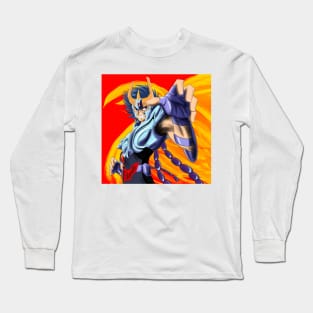 ikki the phoenix in immortal bird rising hellfire art in saint seiya Long Sleeve T-Shirt